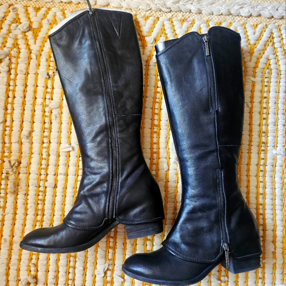 Donald J Pliner Devi tall shaft leather boots